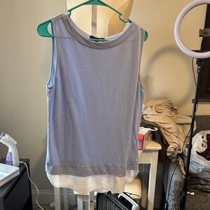 Banana Republic Lavender and White Tank Top